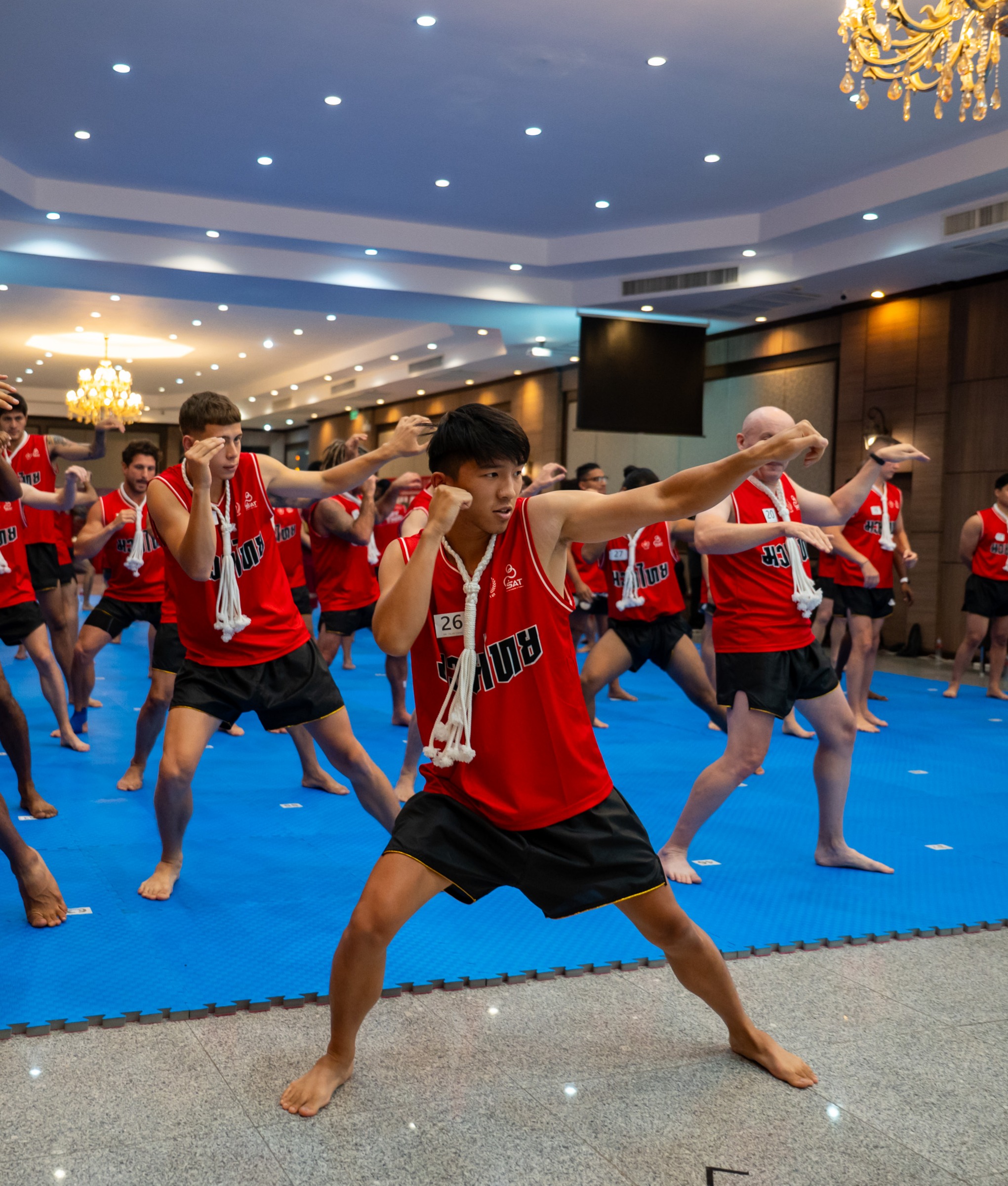 Muay Thai fundamentals group training