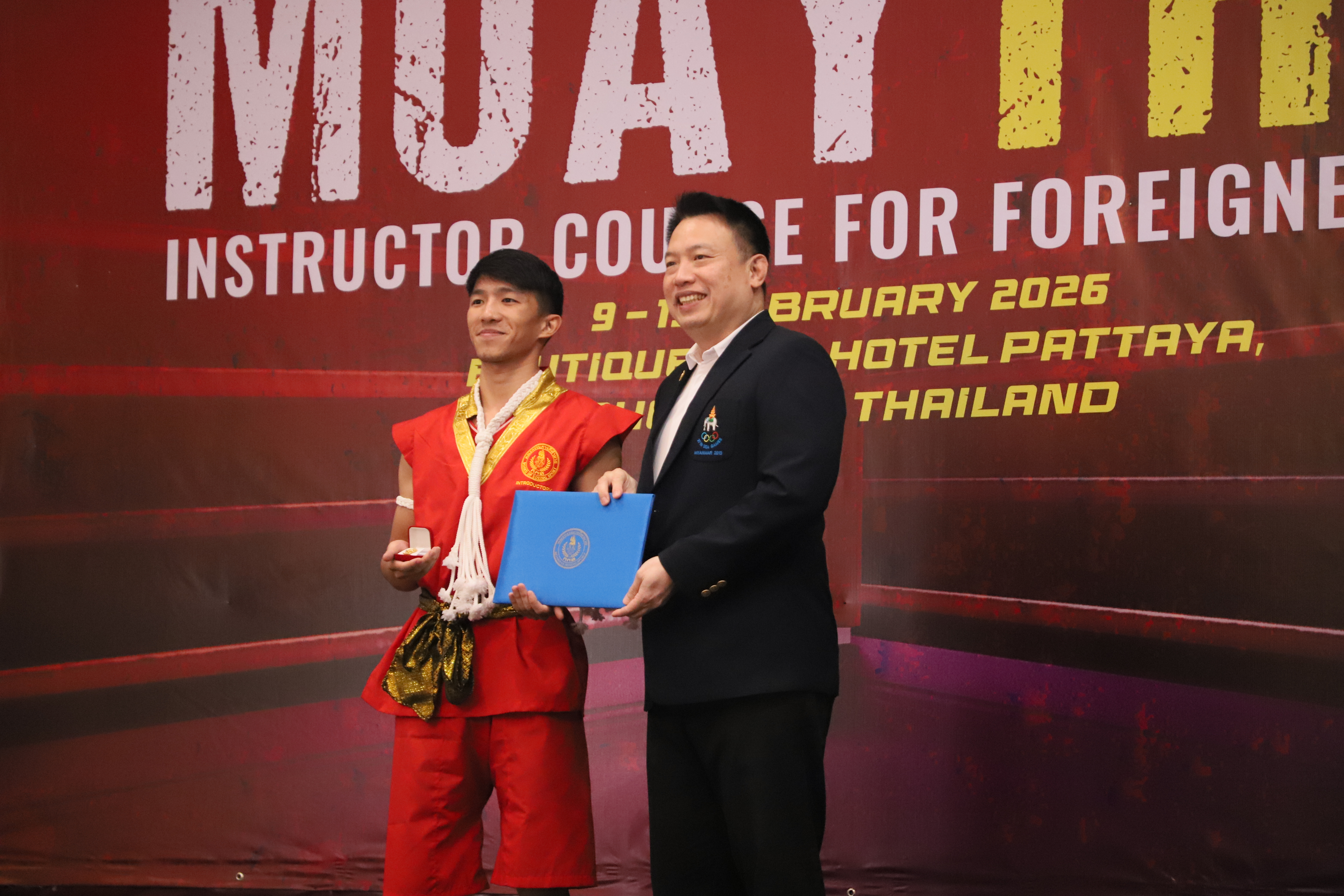 Muay Thai instructor certificate ceremony